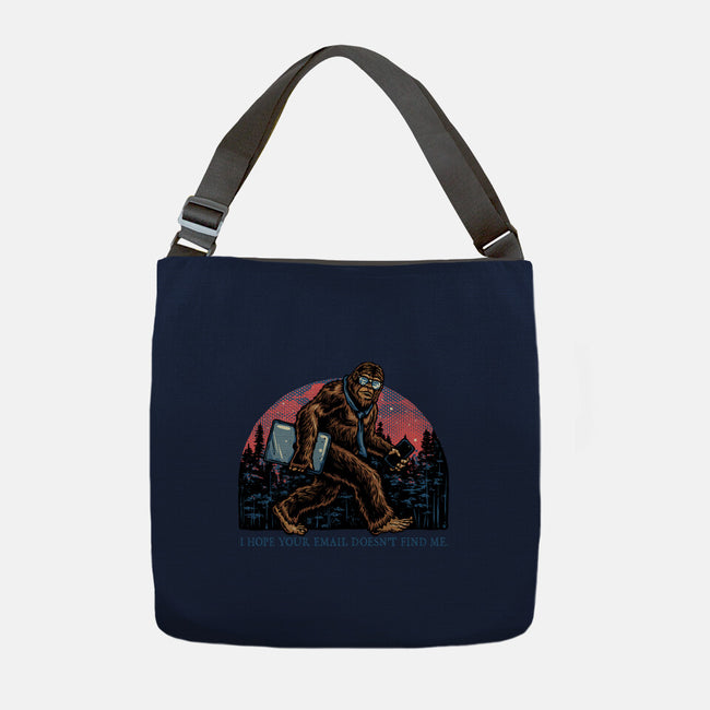 Email Doesn’t Find Me-None-Adjustable Tote-Bag-glitchygorilla