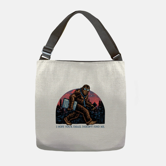 Email Doesn’t Find Me-None-Adjustable Tote-Bag-glitchygorilla
