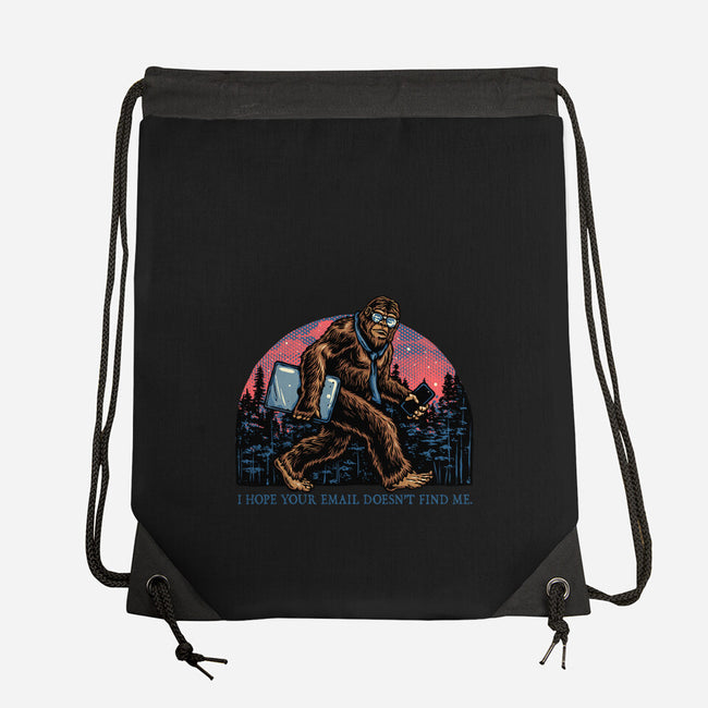 Email Doesn’t Find Me-None-Drawstring-Bag-glitchygorilla
