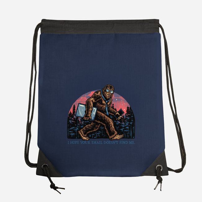 Email Doesn’t Find Me-None-Drawstring-Bag-glitchygorilla