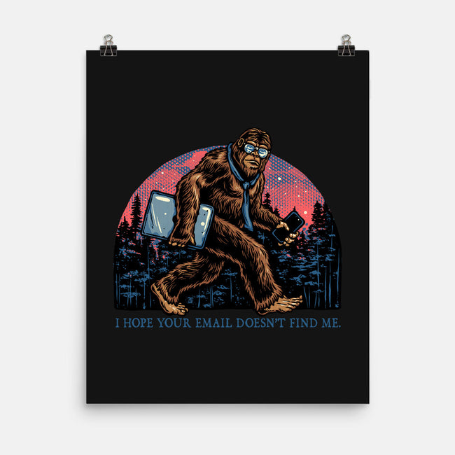 Email Doesn’t Find Me-None-Matte-Poster-glitchygorilla