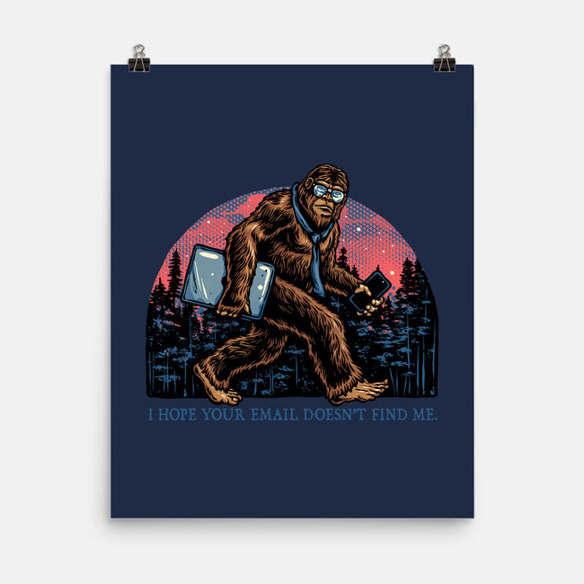 Email Doesn’t Find Me-None-Matte-Poster-glitchygorilla