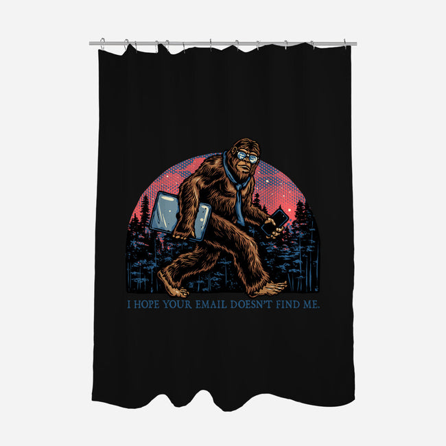 Email Doesn’t Find Me-None-Polyester-Shower Curtain-glitchygorilla
