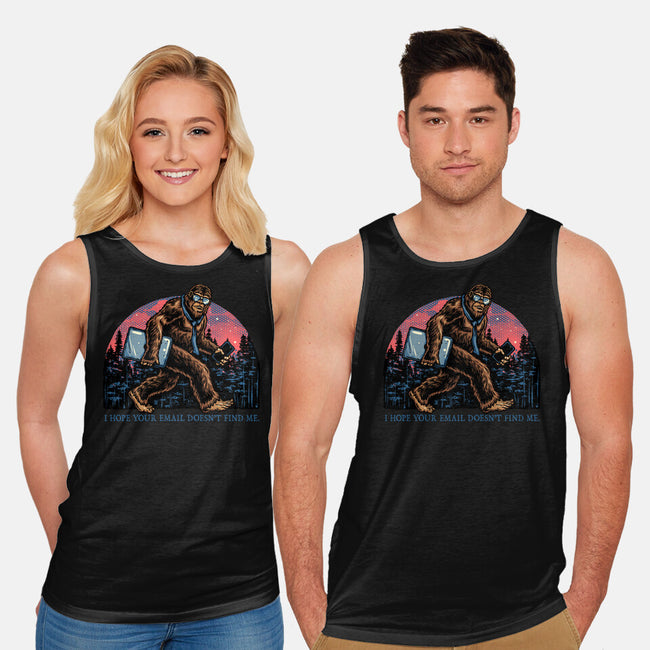 Email Doesn’t Find Me-Unisex-Basic-Tank-glitchygorilla