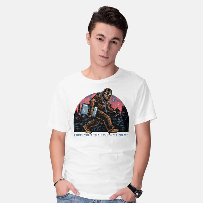 Email Doesn’t Find Me-Mens-Basic-Tee-glitchygorilla