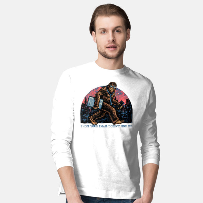 Email Doesn’t Find Me-Mens-Long Sleeved-Tee-glitchygorilla