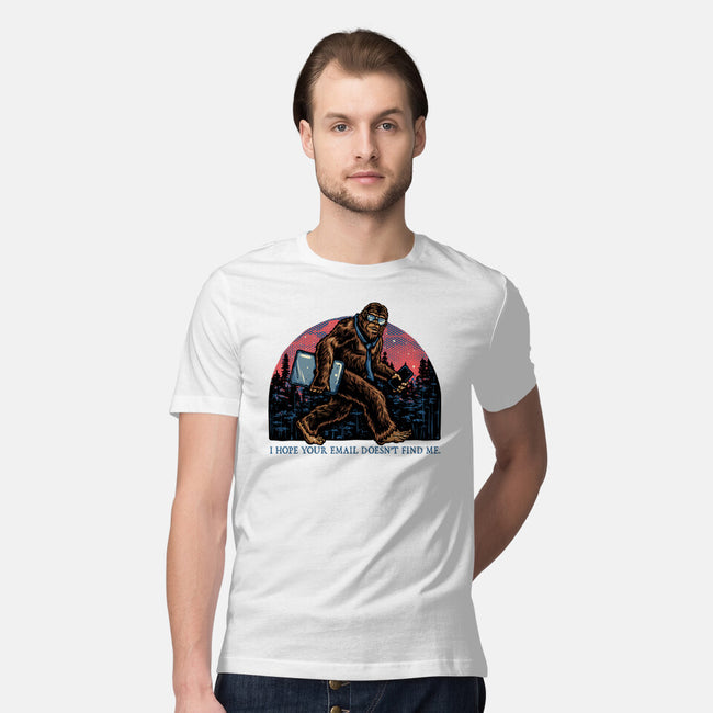 Email Doesn’t Find Me-Mens-Premium-Tee-glitchygorilla