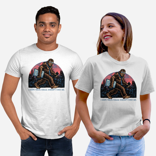 Email Doesn’t Find Me-Unisex-Basic-Tee-glitchygorilla