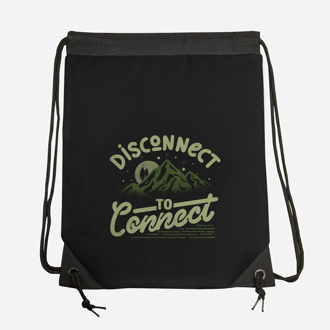 Disconnect To Connect-None-Drawstring-Bag-tobefonseca