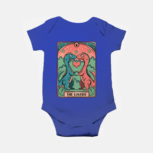 Love Is Not Dead Cute Dinosaurs-Baby-Basic-Onesie-tobefonseca
