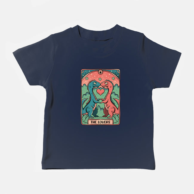 Love Is Not Dead Cute Dinosaurs-Baby-Basic-Tee-tobefonseca