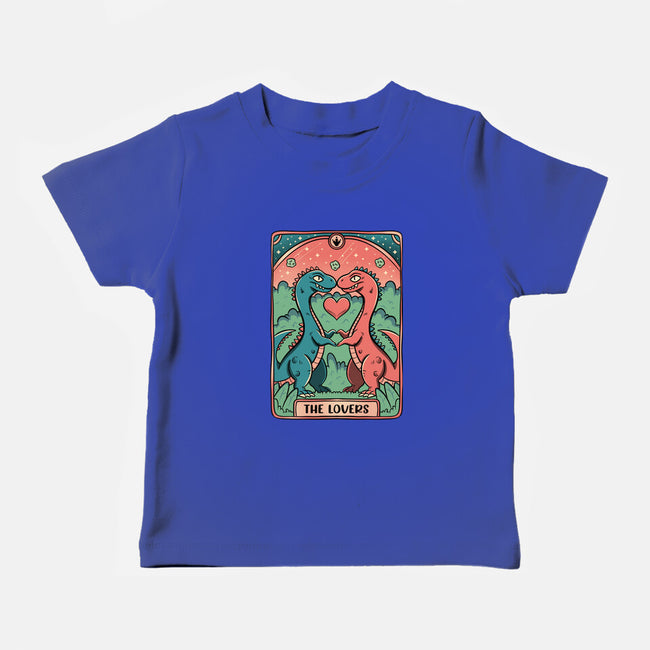 Love Is Not Dead Cute Dinosaurs-Baby-Basic-Tee-tobefonseca