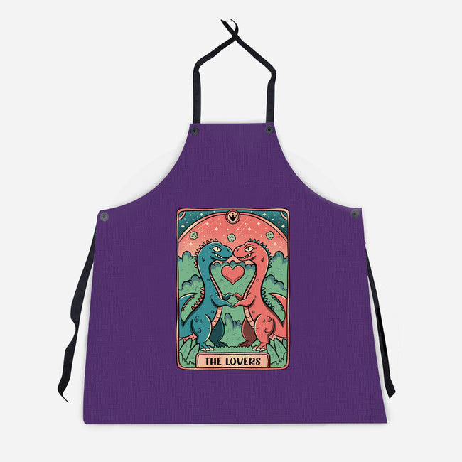Love Is Not Dead Cute Dinosaurs-Unisex-Kitchen-Apron-tobefonseca