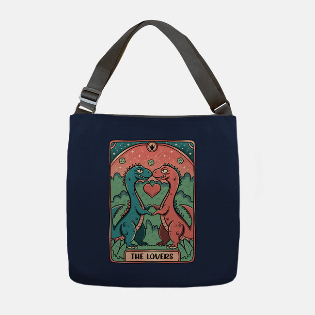 Love Is Not Dead Cute Dinosaurs-None-Adjustable Tote-Bag-tobefonseca