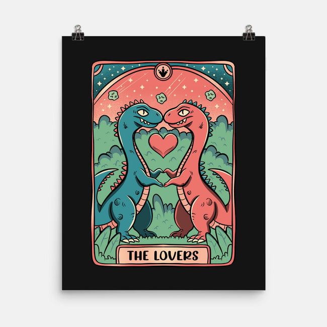 Love Is Not Dead Cute Dinosaurs-None-Matte-Poster-tobefonseca