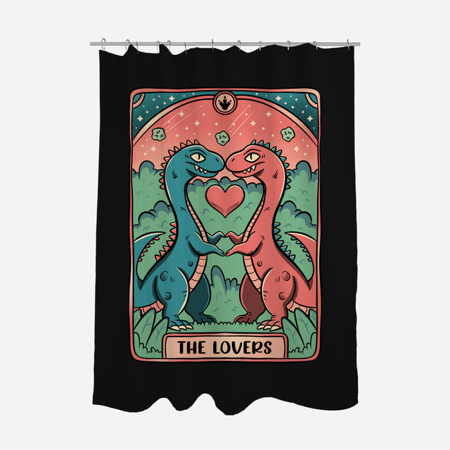 Love Is Not Dead Cute Dinosaurs-None-Polyester-Shower Curtain-tobefonseca