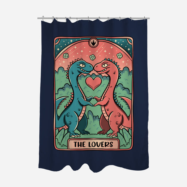 Love Is Not Dead Cute Dinosaurs-None-Polyester-Shower Curtain-tobefonseca