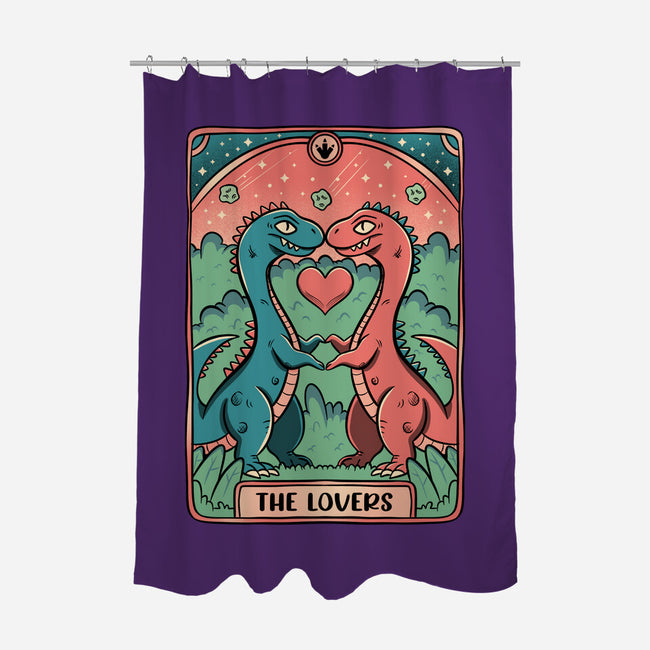 Love Is Not Dead Cute Dinosaurs-None-Polyester-Shower Curtain-tobefonseca