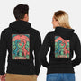 Love Is Not Dead Cute Dinosaurs-Unisex-Zip-Up-Sweatshirt-tobefonseca