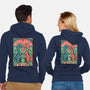 Love Is Not Dead Cute Dinosaurs-Unisex-Zip-Up-Sweatshirt-tobefonseca