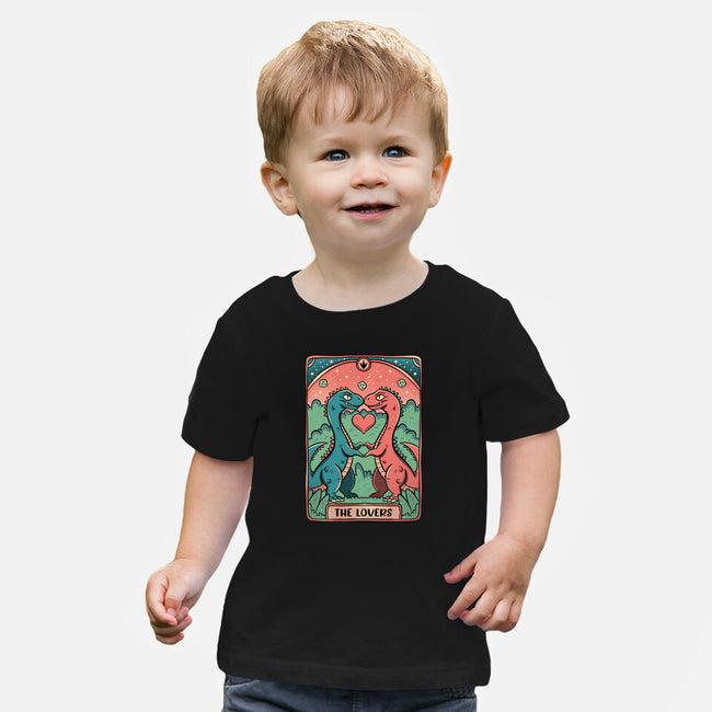 Love Is Not Dead Cute Dinosaurs-Baby-Basic-Tee-tobefonseca