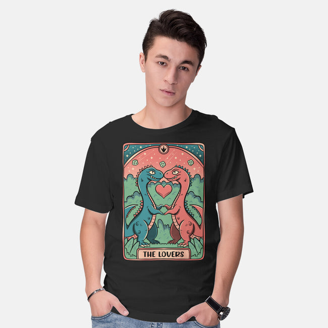 Love Is Not Dead Cute Dinosaurs-Mens-Basic-Tee-tobefonseca