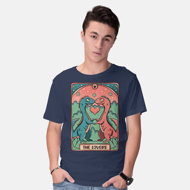 Love Is Not Dead Cute Dinosaurs-Mens-Basic-Tee-tobefonseca