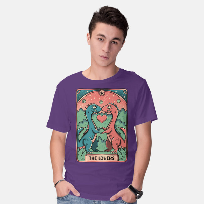 Love Is Not Dead Cute Dinosaurs-Mens-Basic-Tee-tobefonseca