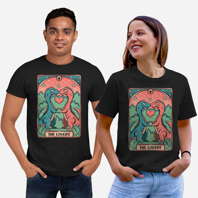 Love Is Not Dead Cute Dinosaurs-Unisex-Basic-Tee-tobefonseca