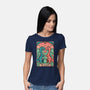 Love Is Not Dead Cute Dinosaurs-Womens-Basic-Tee-tobefonseca