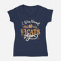 I Was Normal Three Cats Ago-Womens-V-Neck-Tee-tobefonseca
