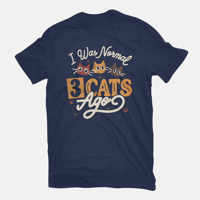 I Was Normal Three Cats Ago-Mens-Heavyweight-Tee-tobefonseca