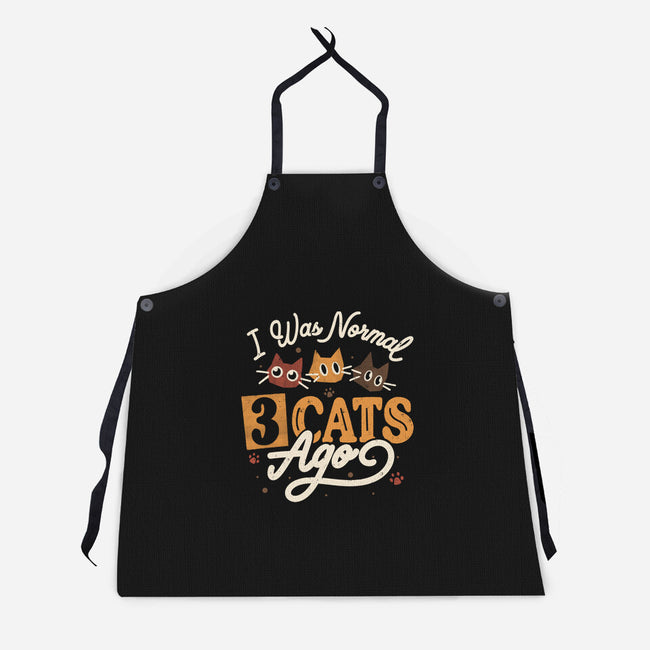 I Was Normal Three Cats Ago-Unisex-Kitchen-Apron-tobefonseca