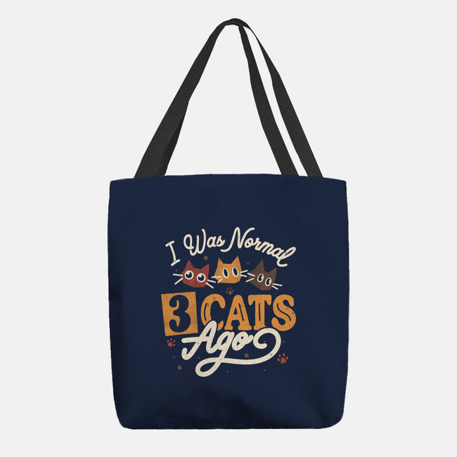 I Was Normal Three Cats Ago-None-Basic Tote-Bag-tobefonseca