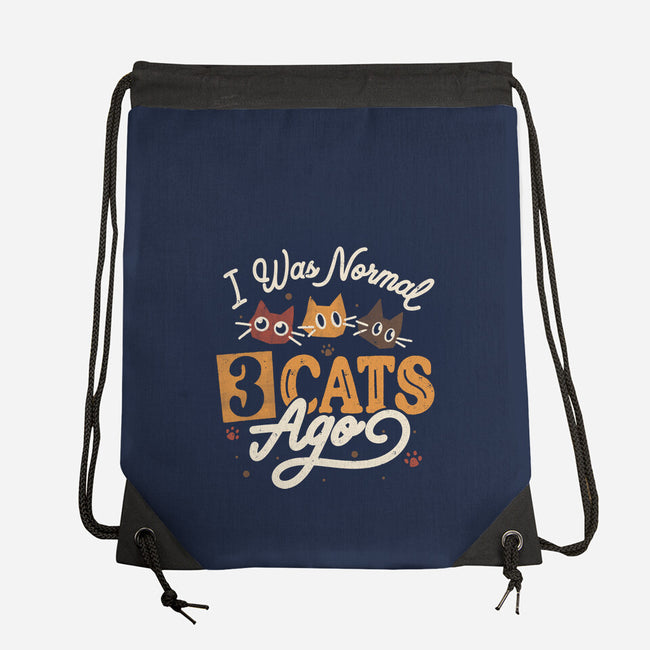 I Was Normal Three Cats Ago-None-Drawstring-Bag-tobefonseca