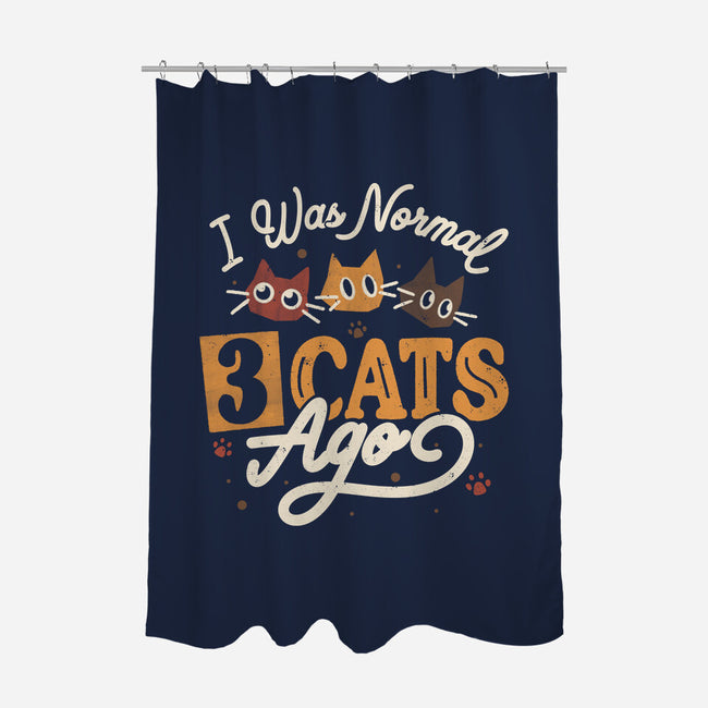I Was Normal Three Cats Ago-None-Polyester-Shower Curtain-tobefonseca