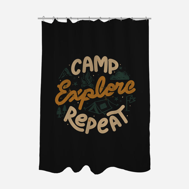 Camp Explore Repeat-None-Polyester-Shower Curtain-tobefonseca