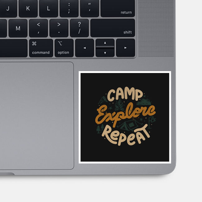 Camp Explore Repeat-None-Glossy-Sticker-tobefonseca