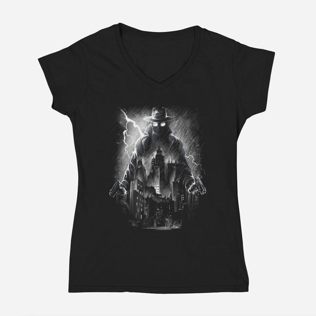 The Spider-Womens-V-Neck-Tee-zascanauta
