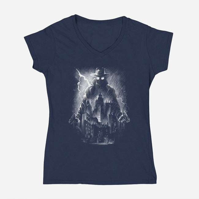 The Spider-Womens-V-Neck-Tee-zascanauta