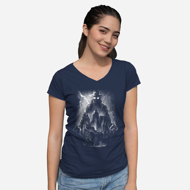 The Spider-Womens-V-Neck-Tee-zascanauta