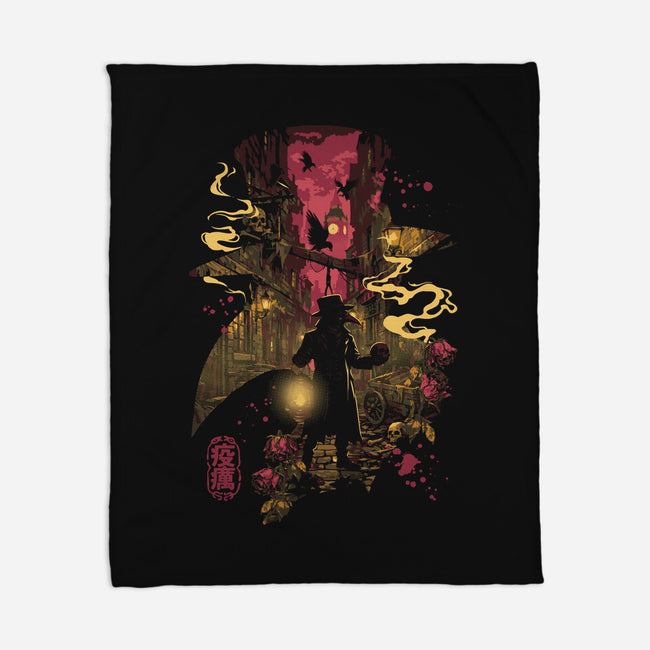 The Plague Doctor-None-Fleece-Blanket-Arinesart