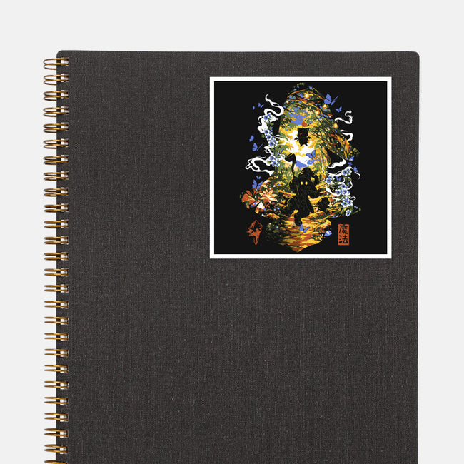 The Black Mage Of Dali-None-Glossy-Sticker-Arinesart