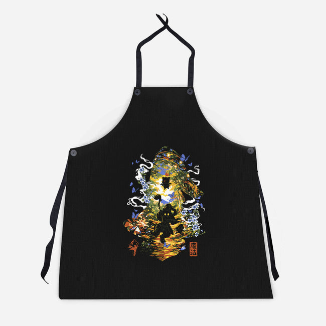 The Black Mage Of Dali-Unisex-Kitchen-Apron-Arinesart