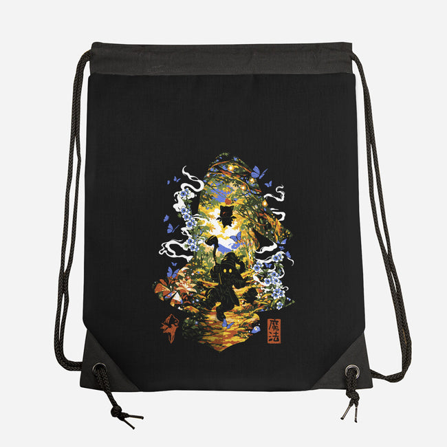 The Black Mage Of Dali-None-Drawstring-Bag-Arinesart