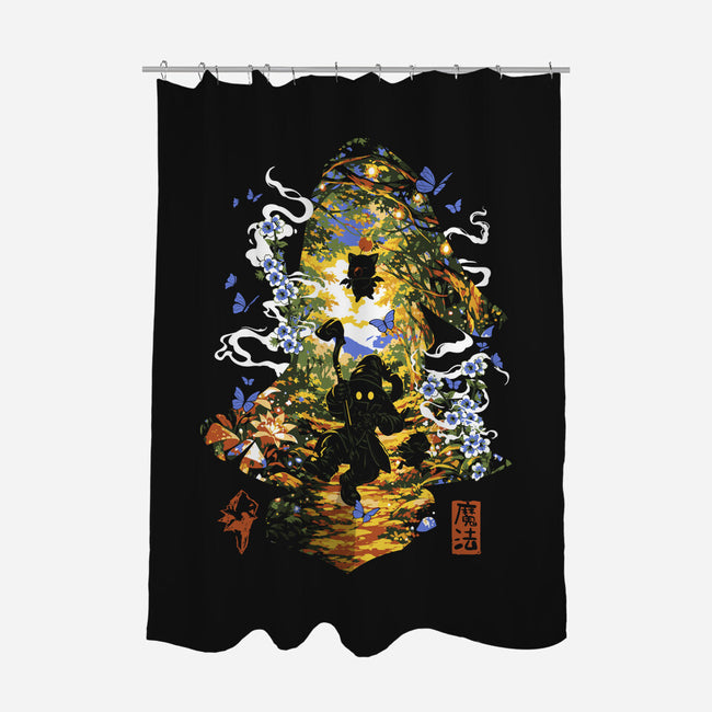 The Black Mage Of Dali-None-Polyester-Shower Curtain-Arinesart