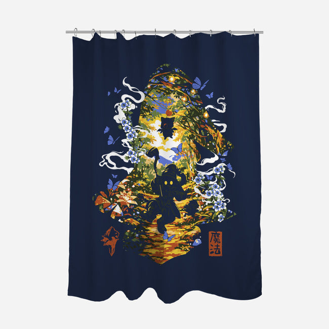 The Black Mage Of Dali-None-Polyester-Shower Curtain-Arinesart