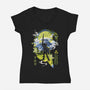 A Legendary Hero-Womens-V-Neck-Tee-Arinesart