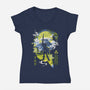A Legendary Hero-Womens-V-Neck-Tee-Arinesart