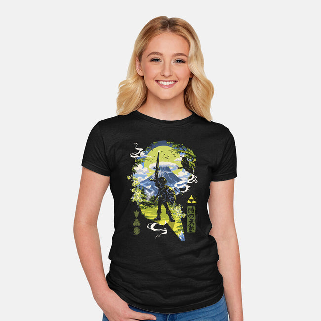 A Legendary Hero-Womens-Fitted-Tee-Arinesart